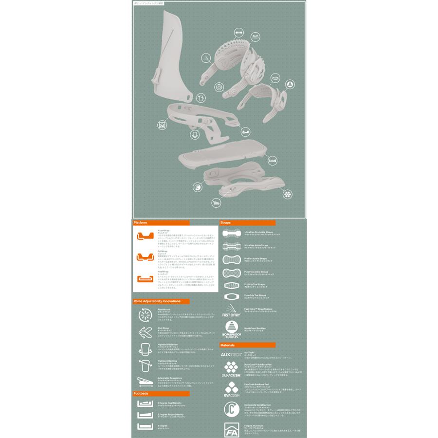 ROME SDS ラスト1点 バインディング ローム BRASS スノーボード スノボ