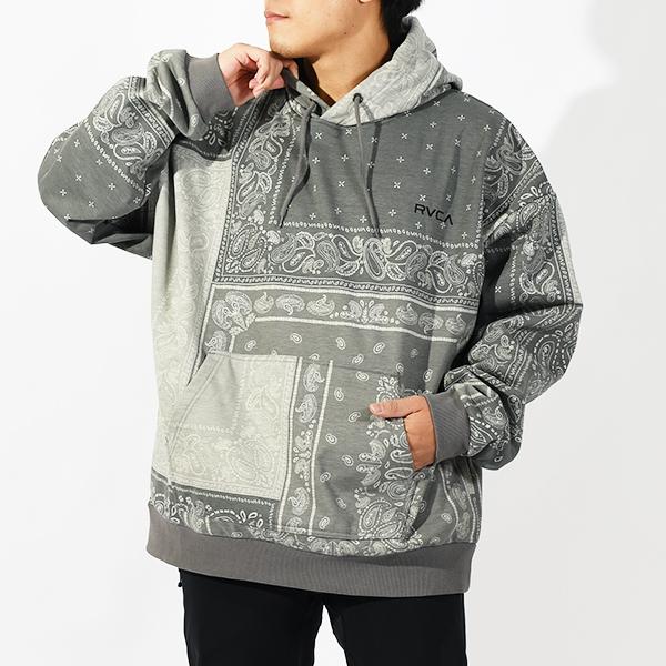 RVCA（ルーカ） 35%off プルオーバーパーカー メンズ バンダナ柄 裏