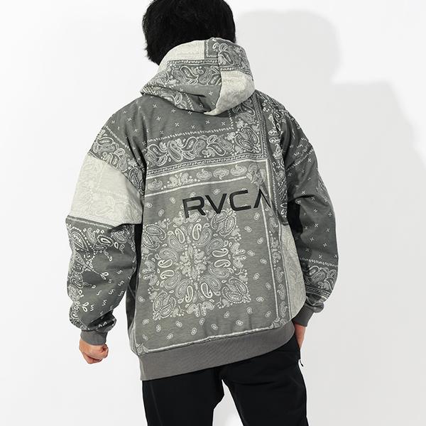 RVCA 35%off プルオーバーパーカー ルーカ メンズ バンダナ柄 裏 RVCA 35%off プルオーバーパーカー ルーカ メンズ バンダナ柄 裏