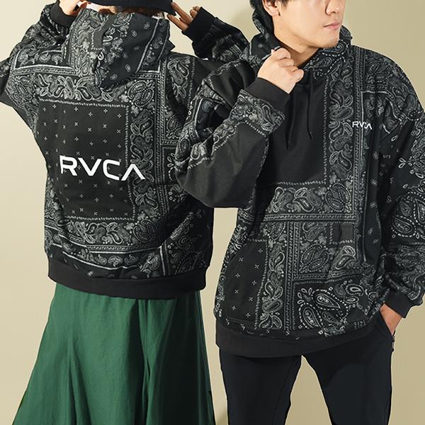 RVCA 35%off プルオーバーパーカー ルーカ メンズ バンダナ柄 裏