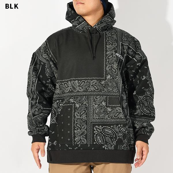 RVCA 35%off プルオーバーパーカー ルーカ メンズ バンダナ柄 裏 RVCA 35%off プルオーバーパーカー ルーカ メンズ バンダナ柄 裏