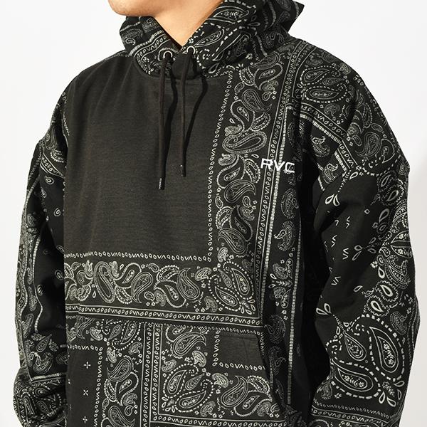 RVCA（ルーカ） 35%off プルオーバーパーカー メンズ バンダナ柄 裏