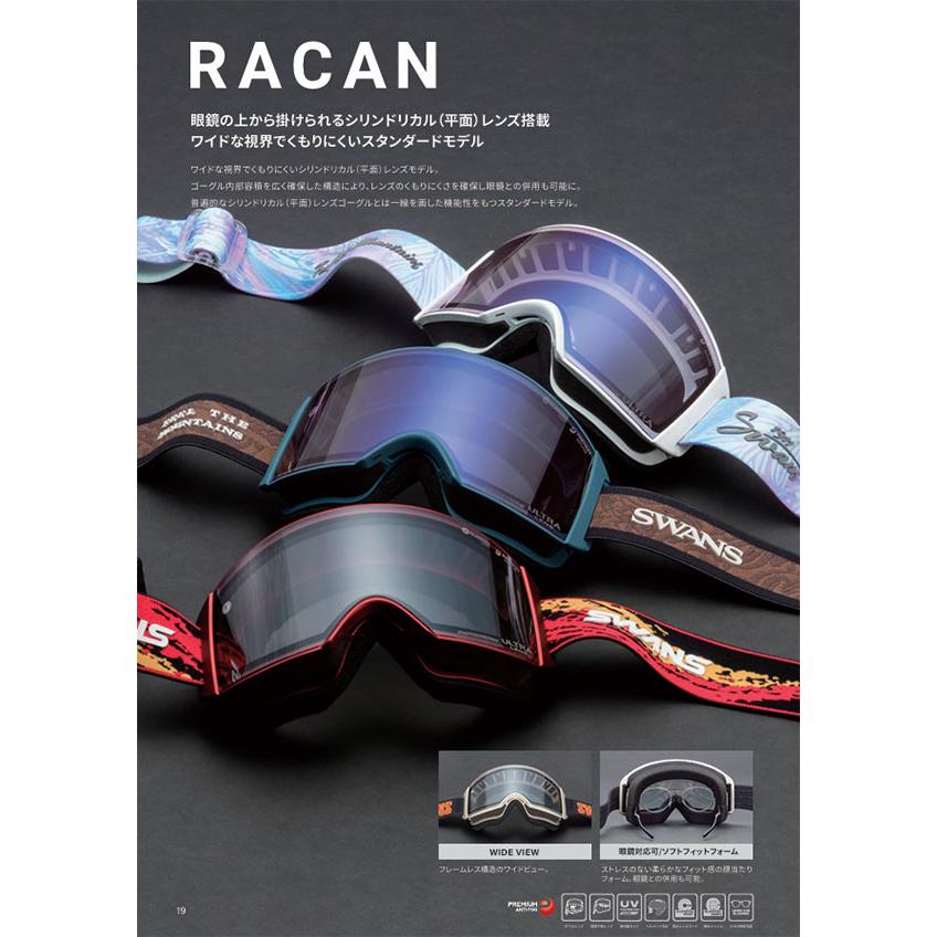 SWANS（スワンズ） ラスト1点 送料無料 スノーゴーグル RACAN ラカン