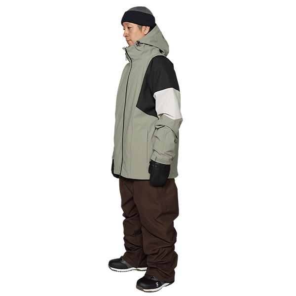 カーキ系チェック フード付き SCAPE S/M 上下セット エスケープ SCAPE（エスケープ） スノーボードウェア TRACK JACKET メンズ