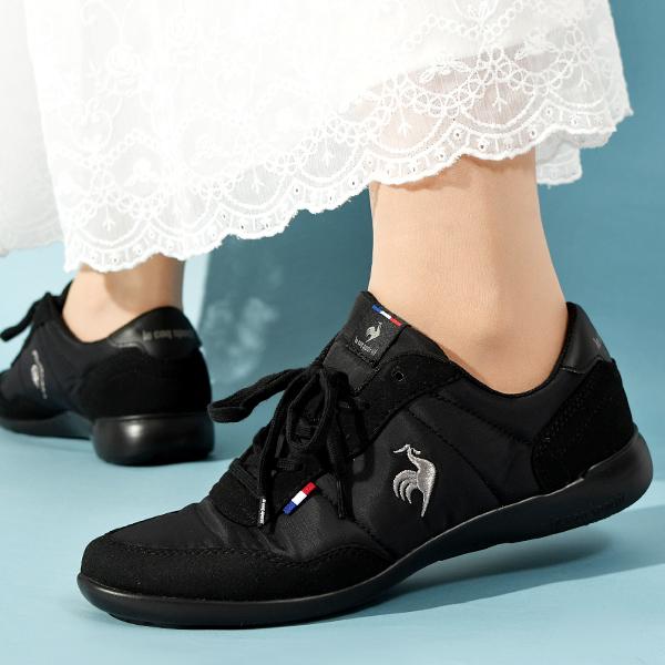 ルコック スニーカー レディースシューズ E相当 le coq sportif ラ セギュール3 ワイド レイン｜薄底スニーカー 晴雨兼用 防水スニーカー 靴 軽量 ローカット きれいめスニーカー 女性用 レディーススニーカー  ブランド くつ/QL3VJC08 le coq sportif（ルコックスポルティフ） ルコック スポルティフ