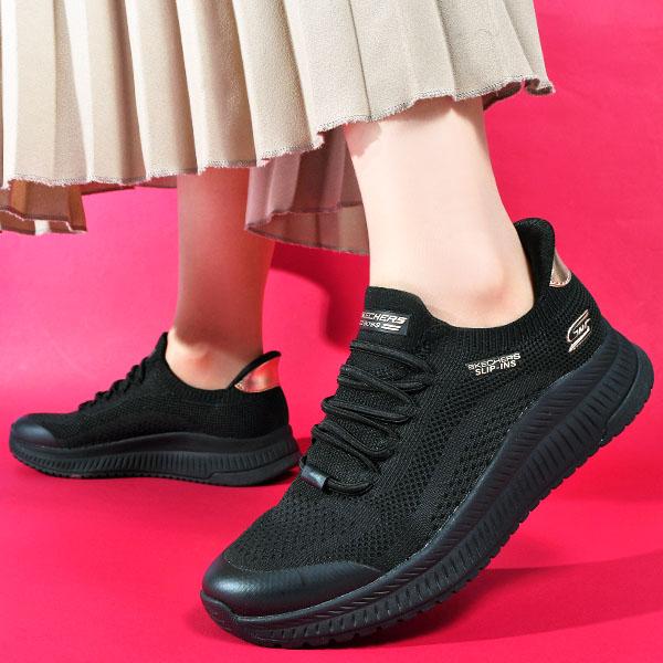 【新品未使用】スケッチャーズフラットシューズ 黒26cm 軽い　快適履き心地 SKECHERS（スケッチャーズ） 2026春夏新作 手を使わずにスッと履ける