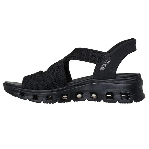 手を使わずにスッと履ける スケッチャーズ サンダル レディース SKECHERS スリップインズ グリッド ステップ プロ スポーツサンダル 119557の画像
