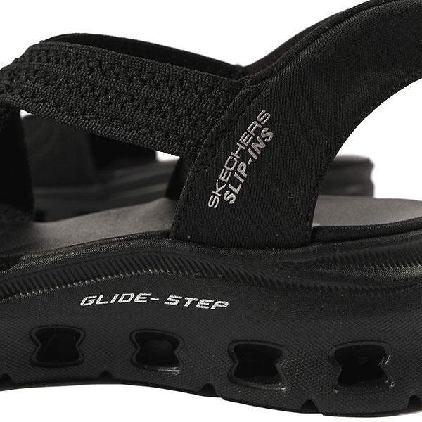 手を使わずにスッと履ける スケッチャーズ サンダル レディース SKECHERS スリップインズ グリッド ステップ プロ スポーツサンダル 119557の画像
