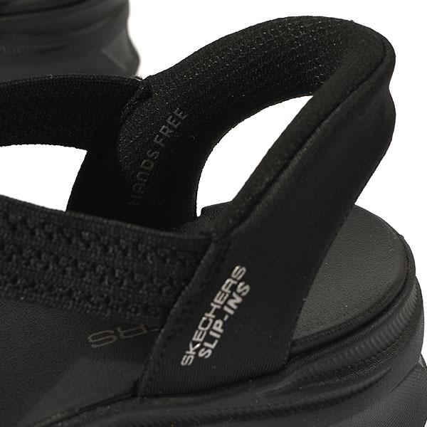手を使わずにスッと履ける スケッチャーズ サンダル レディース SKECHERS スリップインズ グリッド ステップ プロ スポーツサンダル 119557の画像