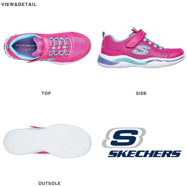 光る靴 キッズ スニーカー スケッチャーズ SKECHERS エスライツ パワーペタルズ  靴 女の子 子供 ライトアップシューズ 20202L｜elephant｜07