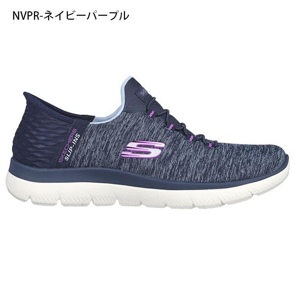 TVCM商品 手を使わずにスッと履ける スケッチャーズ スニーカー SKECHERS レディース スリップインズ サミッツ 幅広 ワイド スリッポン 149937W 2024春新作｜elephant｜05