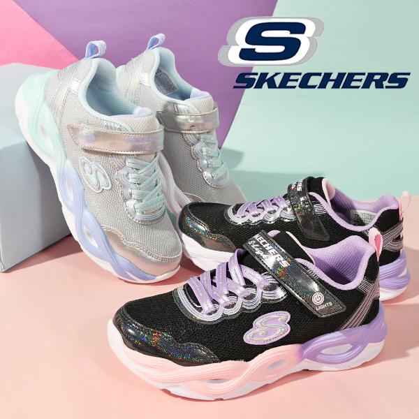 光る靴 スケッチャーズ キッズ スニーカー SKECHERS Sライツ ツイスティー グロウ シューズ 靴 女の子 子供 ライトアップシューズ 303717L 2024春新作 20%off｜elephant｜23