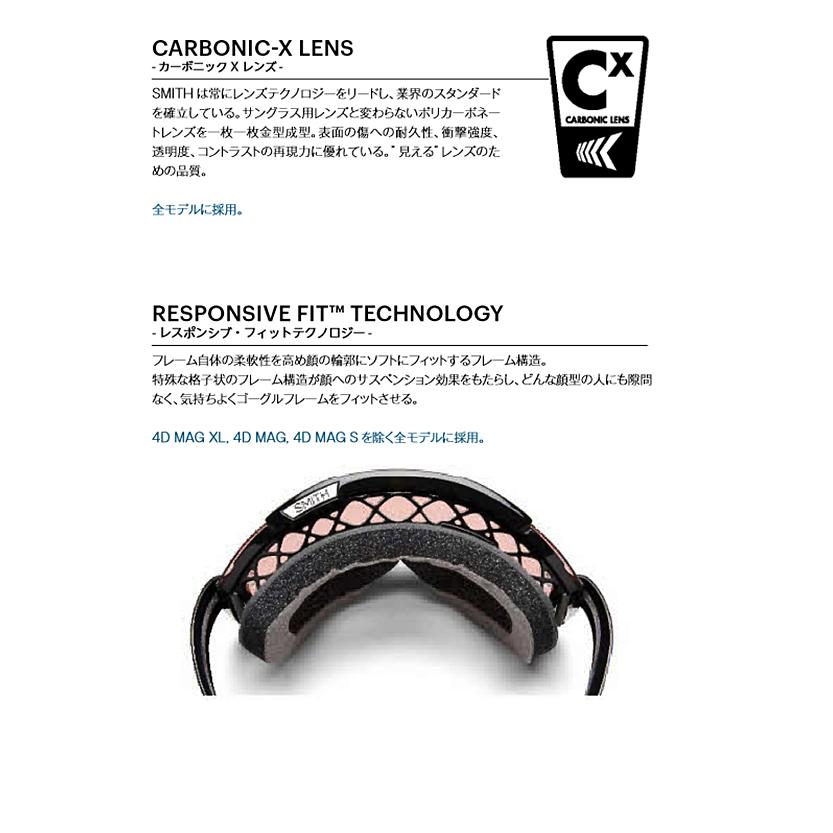 SMITH（スミス） スノーゴーグル SQUAD スカッド BLACK クロマポップ