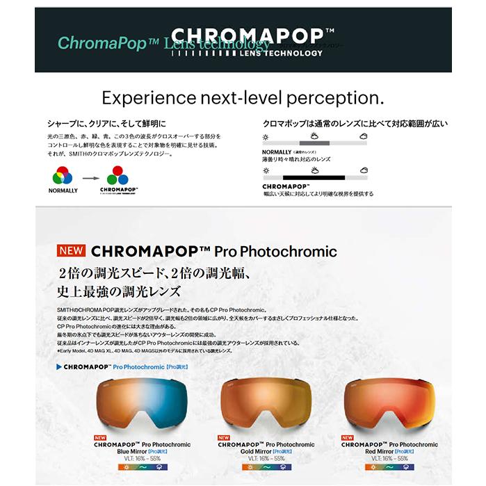 SMITH（スミス） スノーゴーグル SQUAD スカッド BLACK クロマポップ