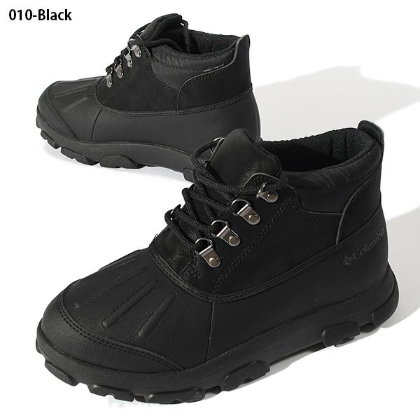 Columbia 黒　スノートロットミッドブーツ 防寒ウィンターブーツ コロンビア スノウトロット ミッド 6/23.0