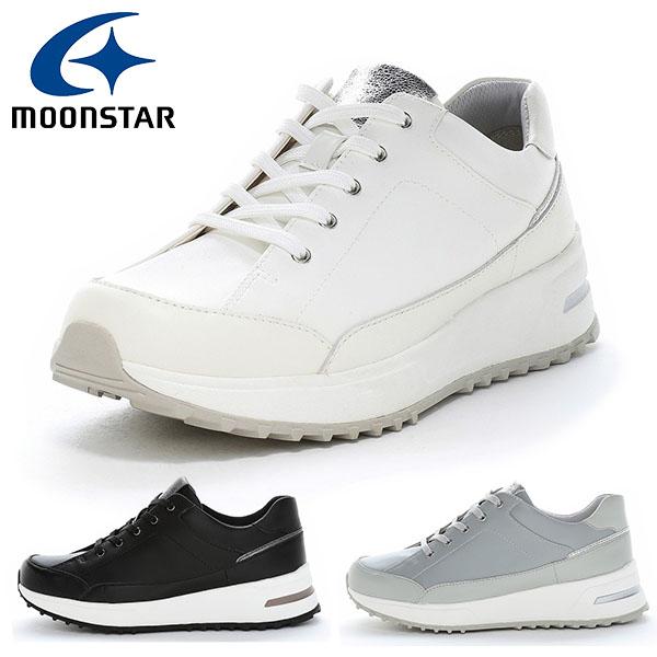 2026秋冬新作 ムーンスター 厚底 スニーカー MoonStar レディース スポルス SPORTH ファスナー 3E 外反母趾 撥水加工 衝撃吸収 通勤 旅行 シューズ 靴 SP0804 | MoonStar