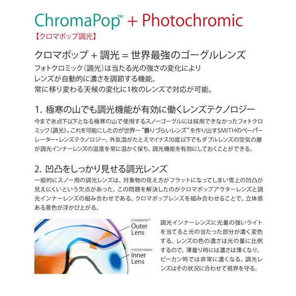 SMITH（スミス） ゴーグル Squad MAG スカッド マグ POPPY クロマ