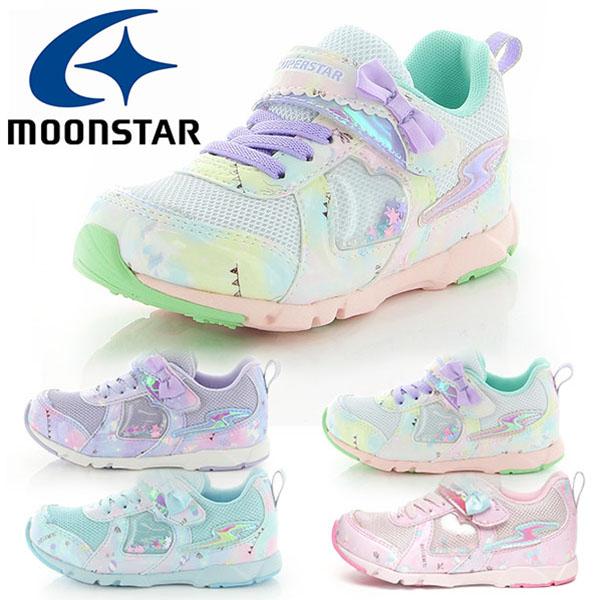バネのチカラ ムーンスター スニーカー キッズ Moonstar スーパースター Ss K1060 子供 女の子 ガールズ ベルクロ