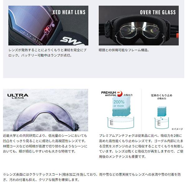 SWANS スノーゴーグル スワンズ RACAN XED ラカン 発熱レンズ