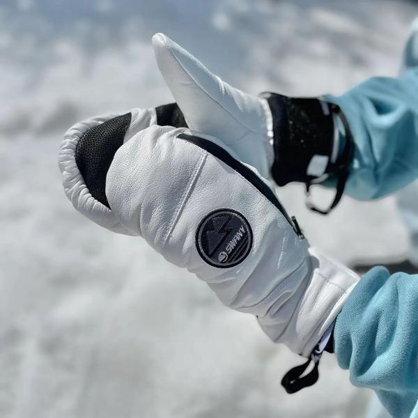 ラスト1点 Lサイズ ブラック レザーミトン SWANY スワニー Cassius