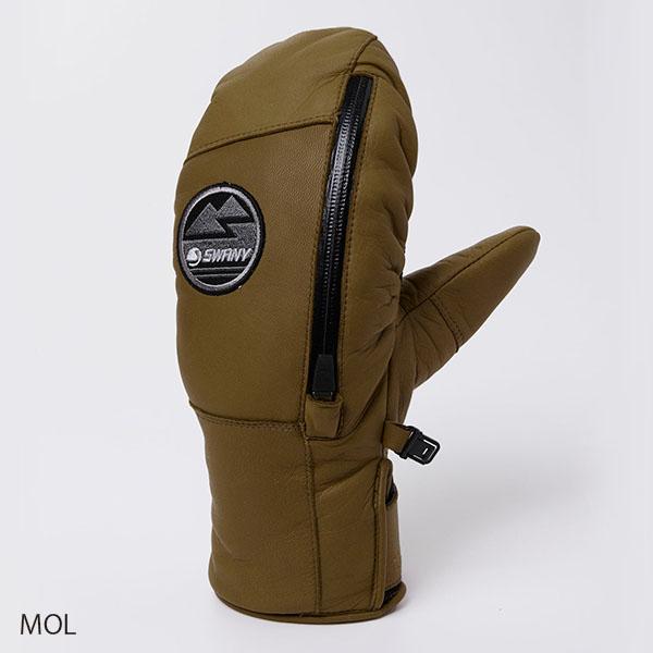 ラスト1点 Lサイズ ブラック レザーミトン SWANY スワニー Cassius