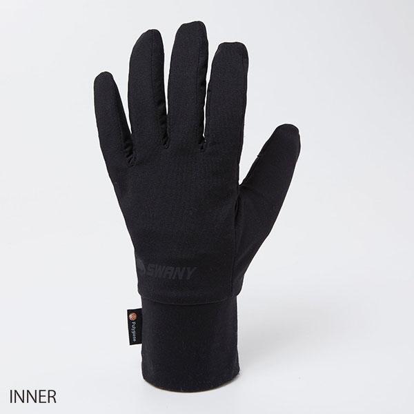 ラスト1点 Lサイズ ブラック レザーミトン SWANY スワニー Cassius