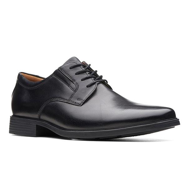 【新品未使用】Clarks Tilden Plain ブラックレザー Clarks ビジネスシューズ メンズ クラークス TILDEN PLAIN