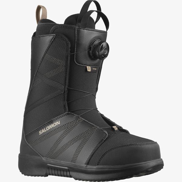 ☆美品☆Salomonスノーボードブーツ★ワイド☆サロモン★スノボ27.5 SALOMON（サロモン） スノーボード ブーツ ボア システム TITAN BOA