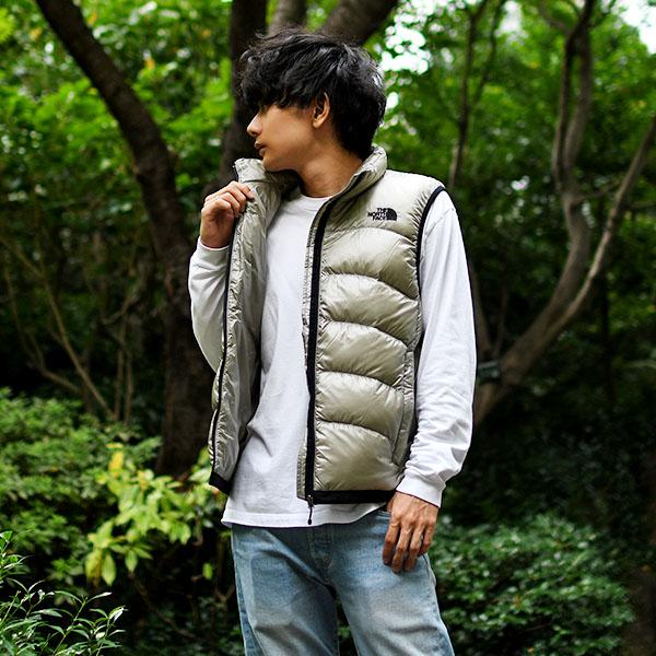 【グッドカラー、アコンカグア】ノースフェイス古着ダウンベスト刺繍ロゴアウトドア THE NORTH FACE（ザ ノースフェイス） ノースフェイス 高品質 ダウン