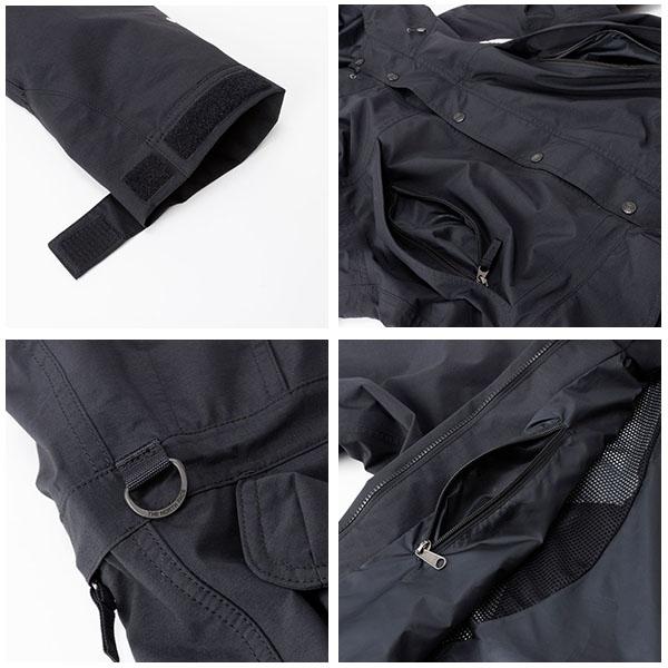 01814△△　ノースフェイス　メンズ　赤黒　セットアップ　ゴアテックス　M npm62310_04.jpg