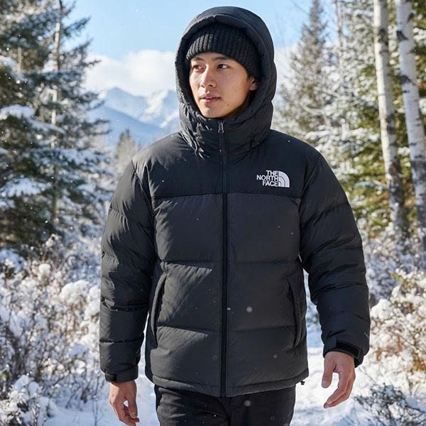 THE NORTH FACE ダウンジャケット ヌプシフード付き　　ブラック M THE NORTH FACE（ザ ノースフェイス） 2026秋冬新色 ノースフェイス 高