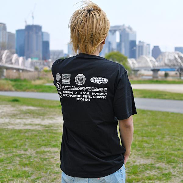 2026春夏新色 ネコポス発送！ノースフェイス Tシャツ メンズ レディース 半袖 吸汗速乾 THE NORTH FACE グローブ グリッド コットン nt32550の画像