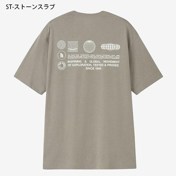 2026春夏新色 ネコポス発送！ノースフェイス Tシャツ メンズ レディース 半袖 吸汗速乾 THE NORTH FACE グローブ グリッド コットン nt32550の画像
