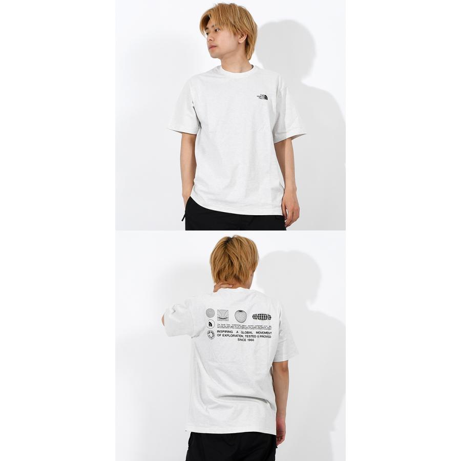 2026春夏新色 ネコポス発送！ノースフェイス Tシャツ メンズ レディース 半袖 吸汗速乾 THE NORTH FACE グローブ グリッド コットン nt32550の画像