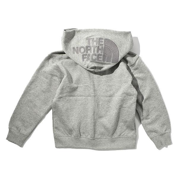 ノースフェイス キッズ 裏起毛 スウェット パーカー 子供 THE NORTH FACE リアビュー フルジップ フーディー フードロゴ NTT62560の画像