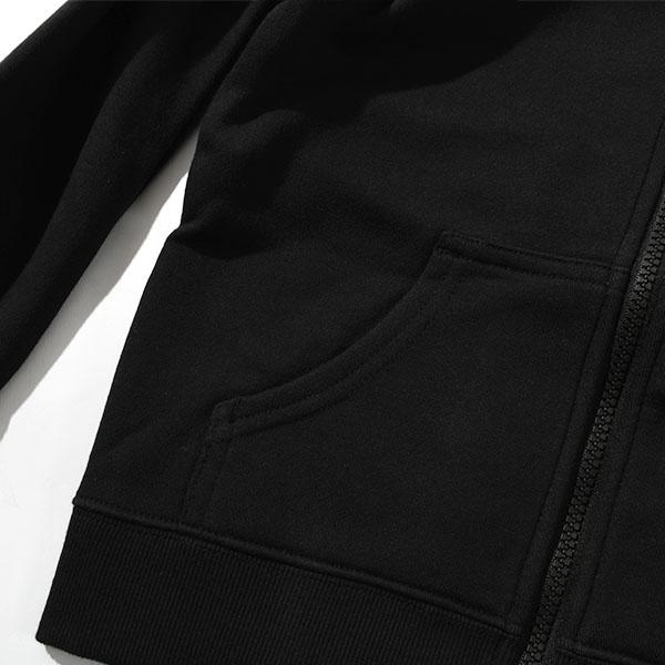 ノースフェイス キッズ 裏起毛 スウェット パーカー 子供 THE NORTH FACE リアビュー フルジップ フーディー フードロゴ NTT62560の画像