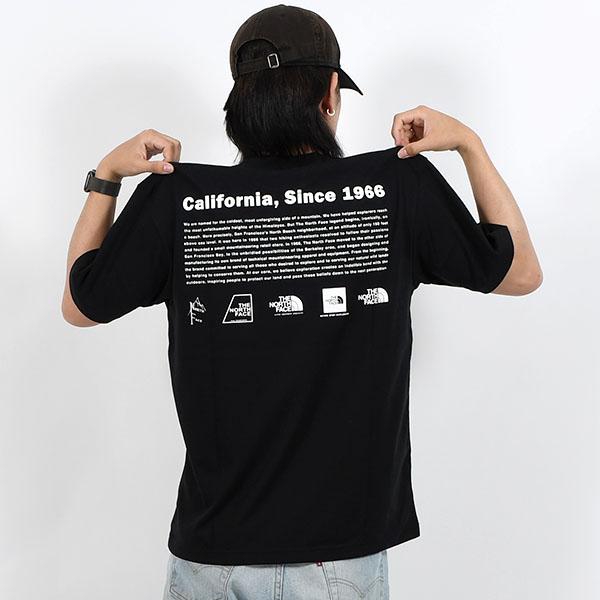 ネコポス発送！ 2026春夏新色 ノースフェイス 半袖Tシャツ メンズ レディース 生地厚 速乾 THE NORTH FACE バックプリント NT32407 ブラックの画像