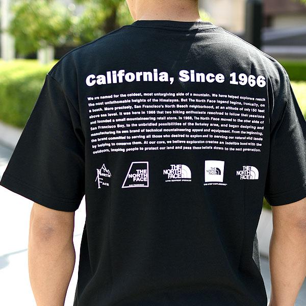 ネコポス発送！ 2026春夏新色 ノースフェイス 半袖Tシャツ メンズ レディース 生地厚 速乾 THE NORTH FACE バックプリント NT32407 ブラックの画像