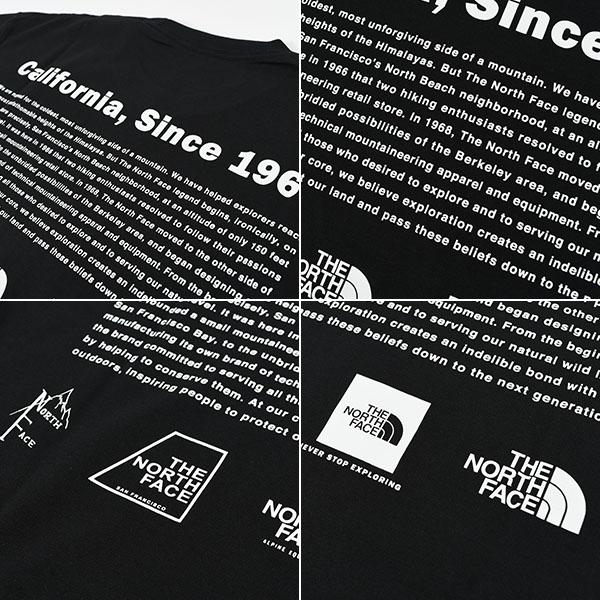 ネコポス発送！ 2026春夏新色 ノースフェイス 半袖Tシャツ メンズ レディース 生地厚 速乾 THE NORTH FACE バックプリント NT32407 ブラックの画像