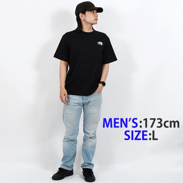 ネコポス発送！ 2026春夏新色 ノースフェイス 半袖Tシャツ メンズ レディース 生地厚 速乾 THE NORTH FACE バックプリント NT32407 ブラックの画像
