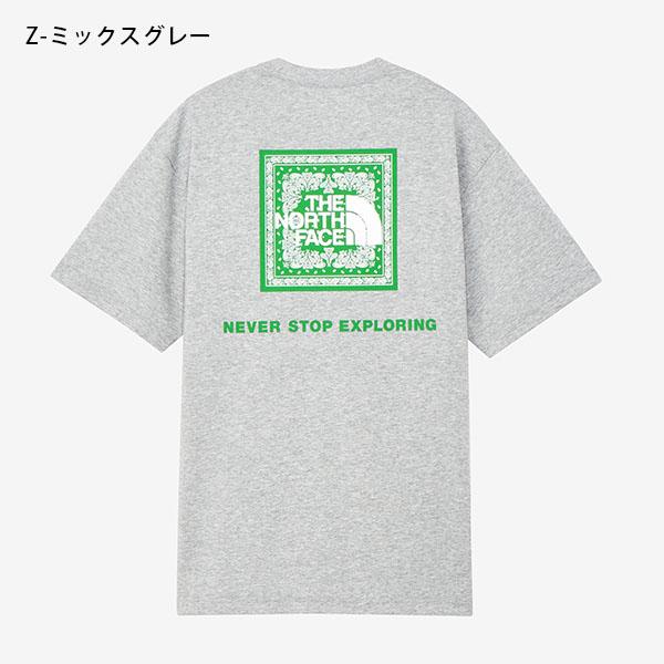 ブランド公式商品認証店 ノースフェイス 半袖Tシャツ バンダナ柄 メンズ レディース UV 生地厚 THE NORTH FACE  バックプリント 2024春夏新作 NT32446｜elephant｜09