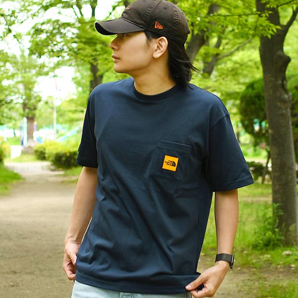 爆買 ネコポス発送！ 2026春夏新色 ノースフェイス 半袖Tシャツ メンズ 吸汗速乾 ポケット スクエアロゴ 生地厚 THE NORTH FACE スクエア NT82541の画像