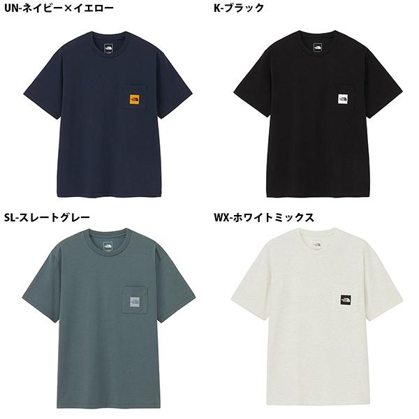 爆買 ネコポス発送！ 2026春夏新色 ノースフェイス 半袖Tシャツ メンズ 吸汗速乾 ポケット スクエアロゴ 生地厚 THE NORTH FACE スクエア NT82541の画像