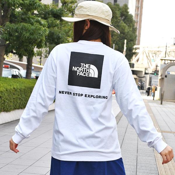 ノースフェイス バックプリント Tシャツ メンズ レディース UV 長袖 ロンT THE NORTH FACE バック スクエア ロゴ NT32442 2024春新作｜elephant｜22