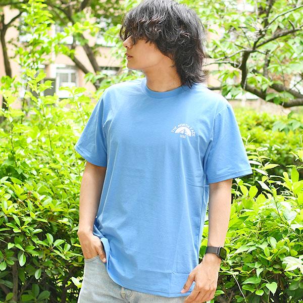DINOWORKS ロゴ Tシャツ ライトブルー THE NORTH FACE（ザ ノースフェイス） ネコポス発送！ 2026春夏新作