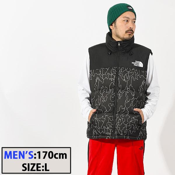 THE NORTH FACE ノースフェイス 柄物 ダウン ベスト ジャケット THE NORTH FACE ノースフェイス 柄物 ダウン ベスト ジャケット