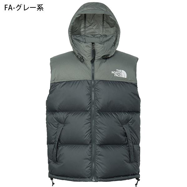 ノースフェイス ダウン ベスト 海外限定 700FP ブラック グレー Mサイズ THE NORTH FACE（ザ ノースフェイス） ノースフェイス 高品質 ヌプシ