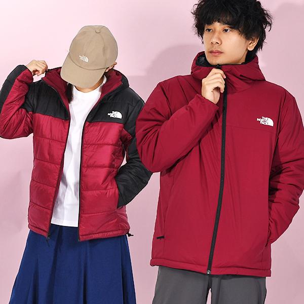 【美品】ノースフェイス　リバーシブル　ダウンジャケット　中綿　m 赤　灰色 THE NORTH FACE ダウン リバーシブル グレー/朱赤 - メルカリ