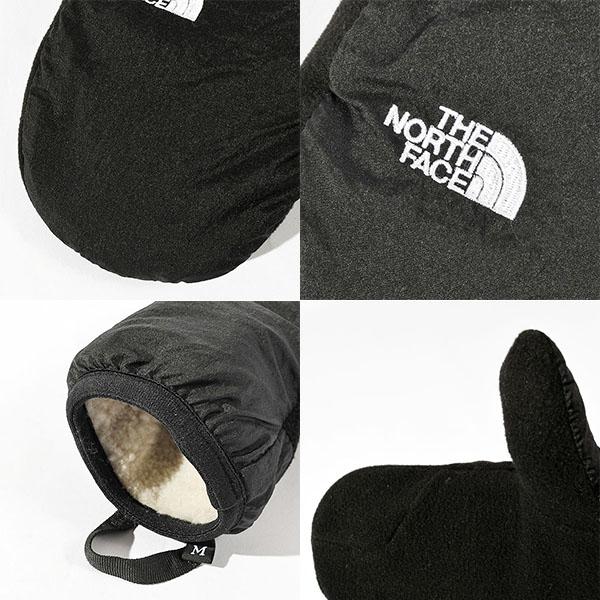 THE NORTH FACE ブラック ミトングローブ M THE NORTH FACE（ザ ノースフェイス） ノースフェイス タッチパネル