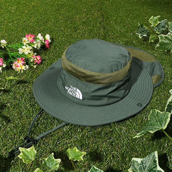 ネコポス発送！ 2026春夏新作 ノースフェイス UVカット ハット キッズ THE NORTH FACE サンシールド ハット 帽子 子供 撥水 サンシェード NNJ02521 | THE NORTH FACE | 19